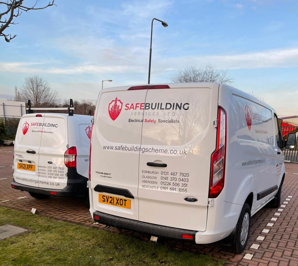 Safe Building Services Vans